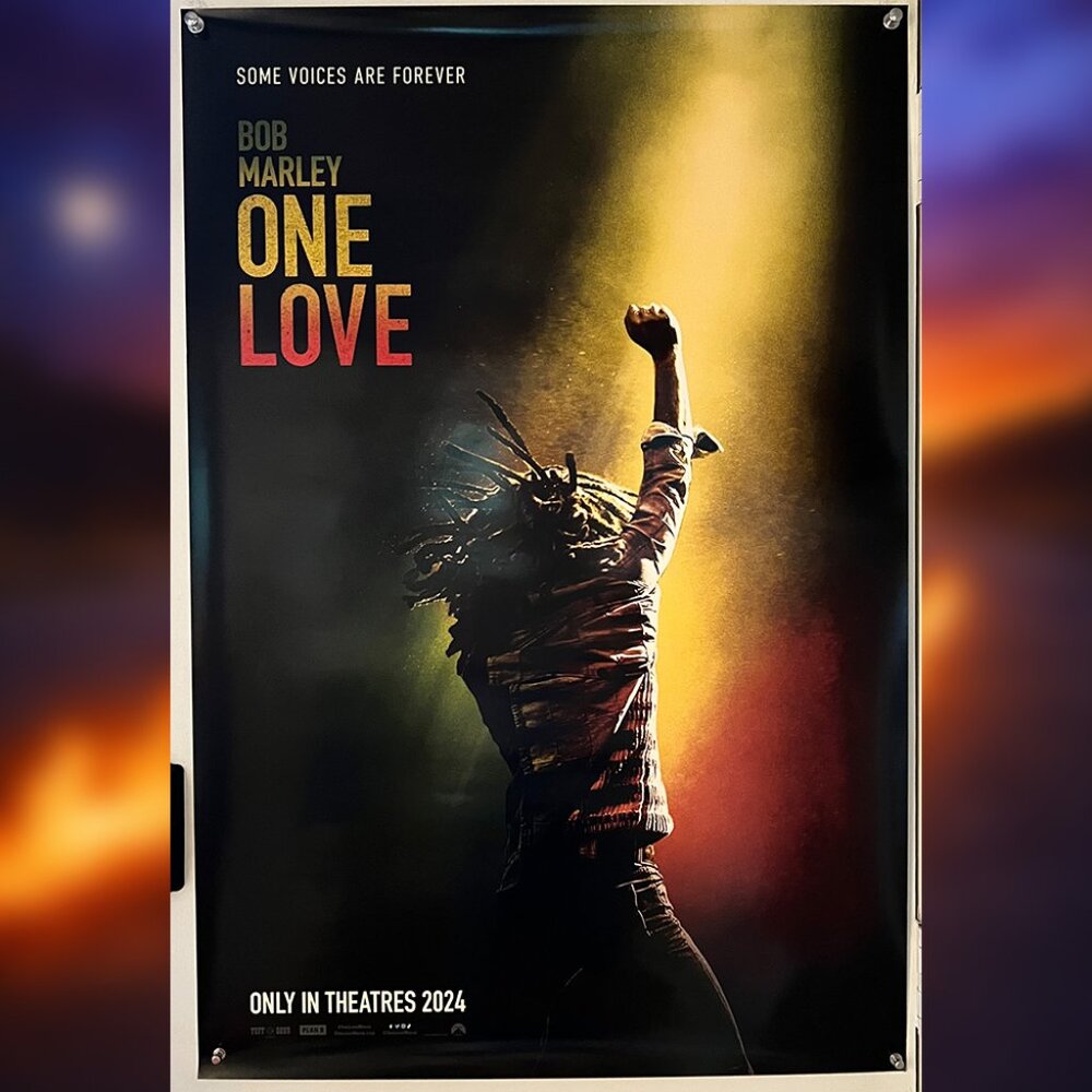 ONE LOVE (2024) - ORIGINAL DOUBLE SIDED ADVANCE MOVIE POSTER